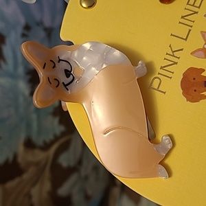 Corgi lovers dog hair claw clip